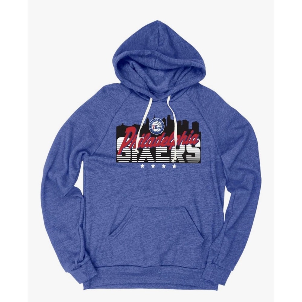Philadalphia 76ers Blue Hoodie  Size XL